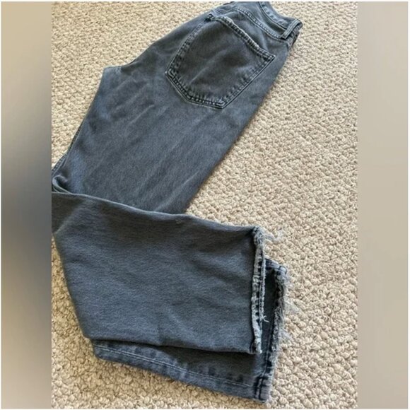 Agolde 90”s Pinch Waist Grey Jeans Button Fly size 30 - Picture 8 of 8